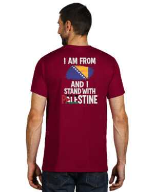 Majica sa zastavom BiH – “I Stand with Palestine”