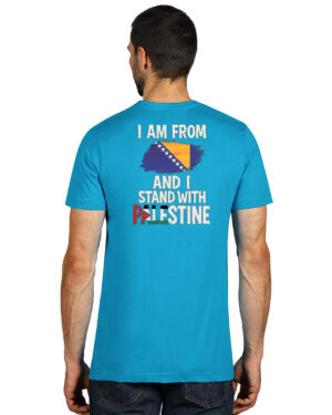 Majica sa zastavom BiH – “I Stand with Palestine”